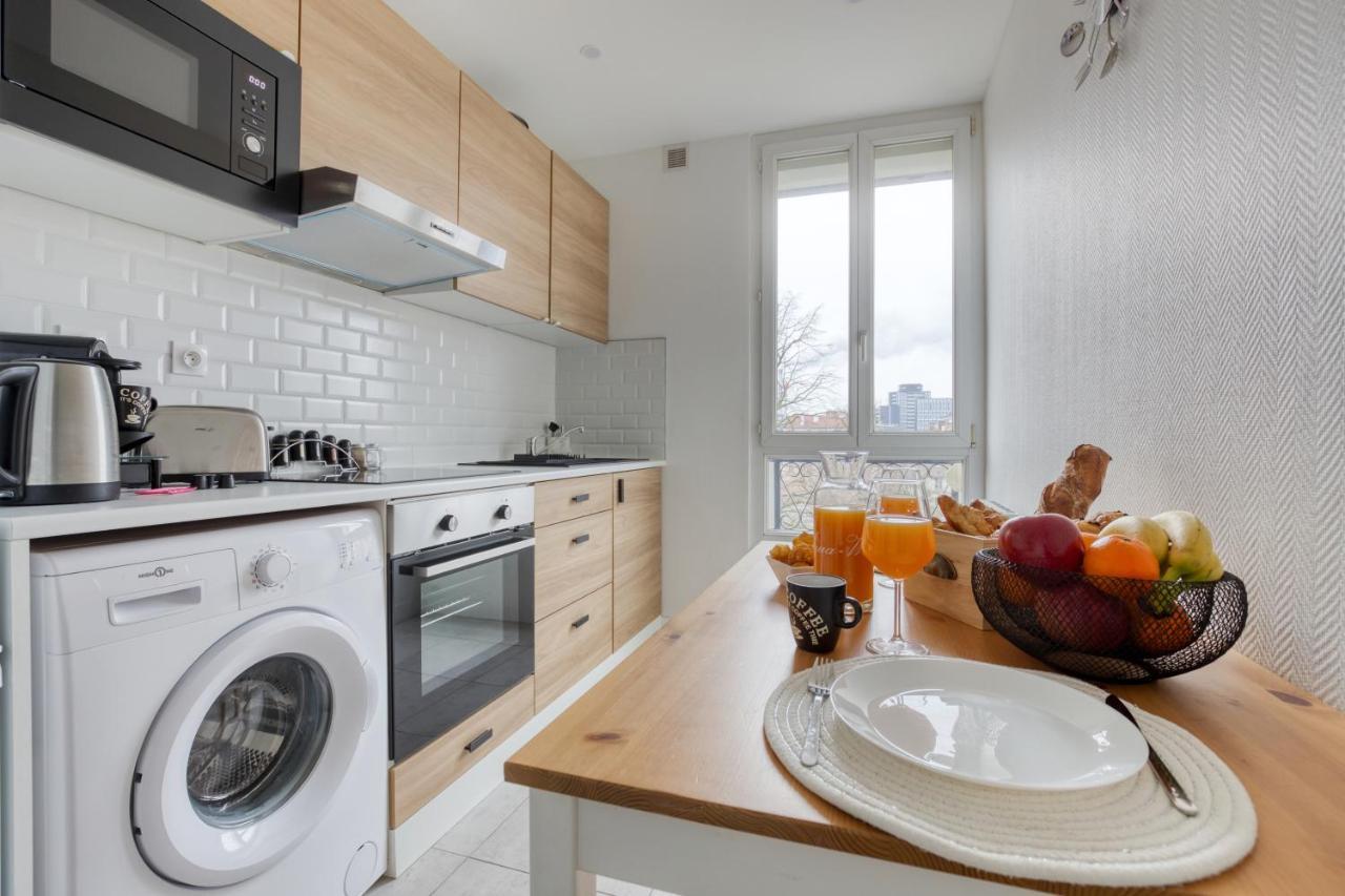 Ferienwohnung Metro 7 - Gare C - Parking Private- Easy Check-In Ivry-sur-Seine Exterior foto